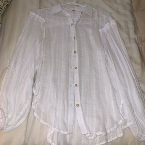 Free People white tunic